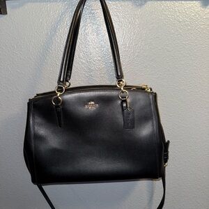 Coach Black Leather Shoulder Bag